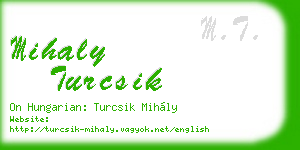 mihaly turcsik business card